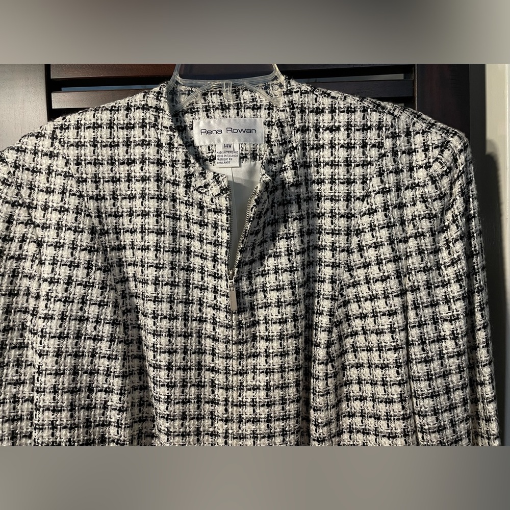 Rena Rowen Zipper Blazer size 14W